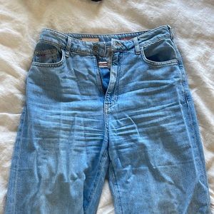 Pilcro Baggy Flare Blue Jeans